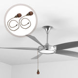 2 Pcs Ceiling Fan Light Chain Chandelier Pendant Hanging Decoration