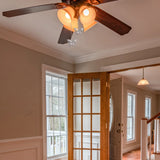 Ceiling Fan Chandelier Pendant Chain - Copper Bead Metal Decor