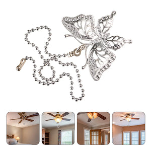 Ceiling Fan Chandelier Pendant Chain - Copper Bead Metal Decor