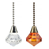 Ceiling Fan Pendant Light Chain Pull with Rhinestones Decoration