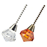 Ceiling Fan Pendant Light Chain Pull with Rhinestones Decoration