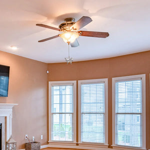 Ceiling Fan Pendant Pulls Chain Extender Dangler Copper Bead Lamp Decor