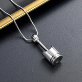 2 Pcs Motor Piston Ashes Keychain - Men's Cremation Urn Keepsake