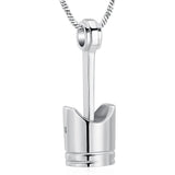 2 Pcs Motor Piston Ashes Keychain - Men's Cremation Urn Keepsake