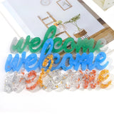 2 Pcs Crystal Epoxy Resin Mold Hanging Plate Silicone Mould DIY Crafts