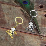 2 Pcs Panda Ski Keychain Winter Skiing Panda Pendant Keyring