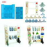 2 Pcs Earring Display Stand Moulds Set Jewelry Organizer Holder Mold