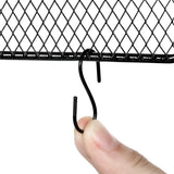 Earring Wall Holder Hanging Hexagon Diamond Grid Shape Decorative B