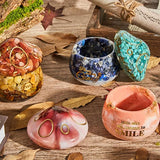2 Pcs Epoxy Mushroom Jar Storage Box Mold DIY Home Decoration Jewelry Storage