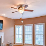 2 Pcs Rhinestone Fan Light Chain Pull Ceiling Pendant Extension