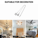 2 Pcs Fan Light Pendant Beaded Pull Chain Extension