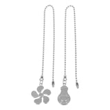 2 Pcs Fan Light Pendant Beaded Pull Chain Extension