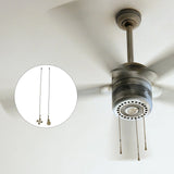 2 Pcs Fan Light Pendant Pull Chain Ceiling Chandelier Metal Trim Lamp