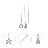 2 Pcs Fan Light Pendant Pull Chain Extension Bulb Beaded Zinc Alloy Ball