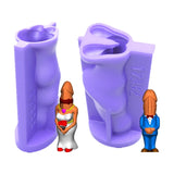 2 Pcs Wedding Couple Candle Molds