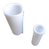 2 Pcs Geometric 3D Vase Pen Holder Flowerpot Mold Ornament Silicone Resin Molds