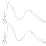 2 Pcs Glass Ceiling Fan Light Chain Night Stand Lamp Bedside Pull Iron Ext