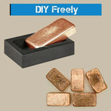 2 Pcs Graphite Ingot Molds - Metal Casting Refining Copper Silver Aluminum Brass