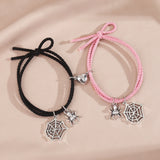 Halloween Spider Couple Bracelets Magnetic Matching Bangles