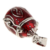 2 Pcs Heart Enamel Cremation Keepsake Urn Pendant for DIY Necklace Making