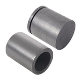 2 Pcs High Purity Graphite Melting Crucible with Lid Cover, 40x40mm & 40x30mm