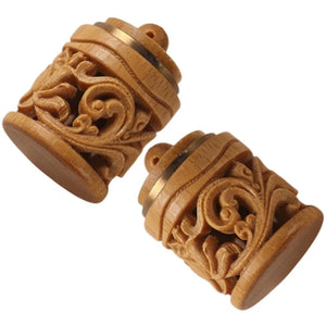 2 Pcs Hollow Sachet Home Perfume Carving Bottle Diffuser Openable Bottle