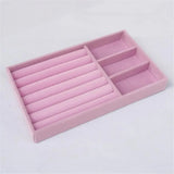 Velvet Jewelry Organizer Display Case Drawer Storage Box