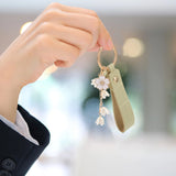 2 Pcs Key Fob Lily Keychain Backpack Charm Handbag Decorate Car Ladies