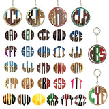 Letter Pendant Crystal Epoxy Resin Mold Name Alphabet Silicone Mould