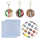 Letter Pendant Crystal Epoxy Resin Mold Name Alphabet Silicone Mould