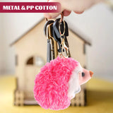 2 Pcs Mini Plush Hedgehog Key Ornament Toy