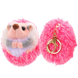 2 Pcs Mini Plush Hedgehog Key Ornament Toy