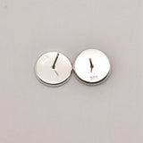 2 Pcs 12mm Stud Ear Base Charms Jewelry Components Earring Making Supplies