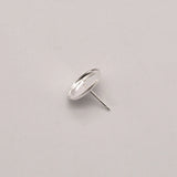 2 Pcs 12mm Stud Ear Base Charms Jewelry Components Earring Making Supplies
