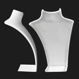 2 Pcs Necklace Display Stand Holder Acrylic Organizer Showcase