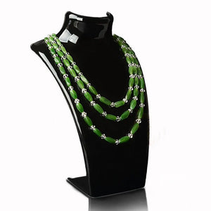 2 Pcs Necklace Display Stand Holder Acrylic Organizer Showcase