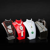 2 Pcs Necklace Display Stand Holder Acrylic Organizer Showcase