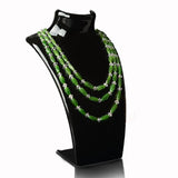 2 Pcs Necklace Display Stand Holder Acrylic Organizer Showcase