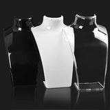 2 Pcs Necklace Display Stand Holder Acrylic Organizer Showcase
