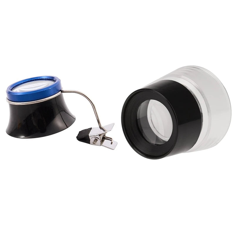 Multifunctional Cylinder Eye Magnifier Loupe Lens, 10X & 5X
