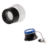 Multifunctional Cylinder Eye Magnifier Loupe Lens, 10X & 5X