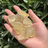 2 Pcs Citrine Rough Stone Raw Mineral Crystal Reiki Healing
