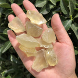 2 Pcs Citrine Rough Stone Raw Mineral Crystal Reiki Healing