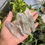 2 Pcs Green Quartz Rough Stone Crystal Reiki Healing Home Decor