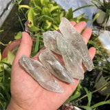 2 Pcs Green Quartz Rough Stone Crystal Reiki Healing Home Decor