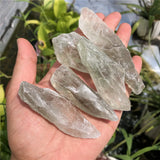 2 Pcs Green Quartz Rough Stone Crystal Reiki Healing Home Decor