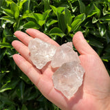 2 Pcs Natural Rock Quartz Rough Mineral Specimen Crystal Reiki Healing Stone