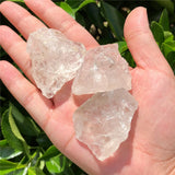 2 Pcs Natural Rock Quartz Rough Mineral Specimen Crystal Reiki Healing Stone