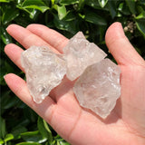 2 Pcs Natural Rock Quartz Rough Mineral Specimen Crystal Reiki Healing Stone