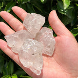 2 Pcs Natural Rock Quartz Rough Mineral Specimen Crystal Reiki Healing Stone